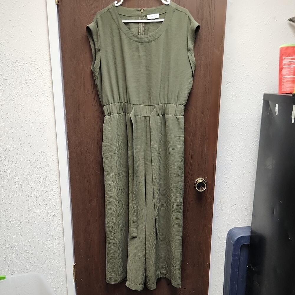 Calvin Klein Sage Green Midi Dress